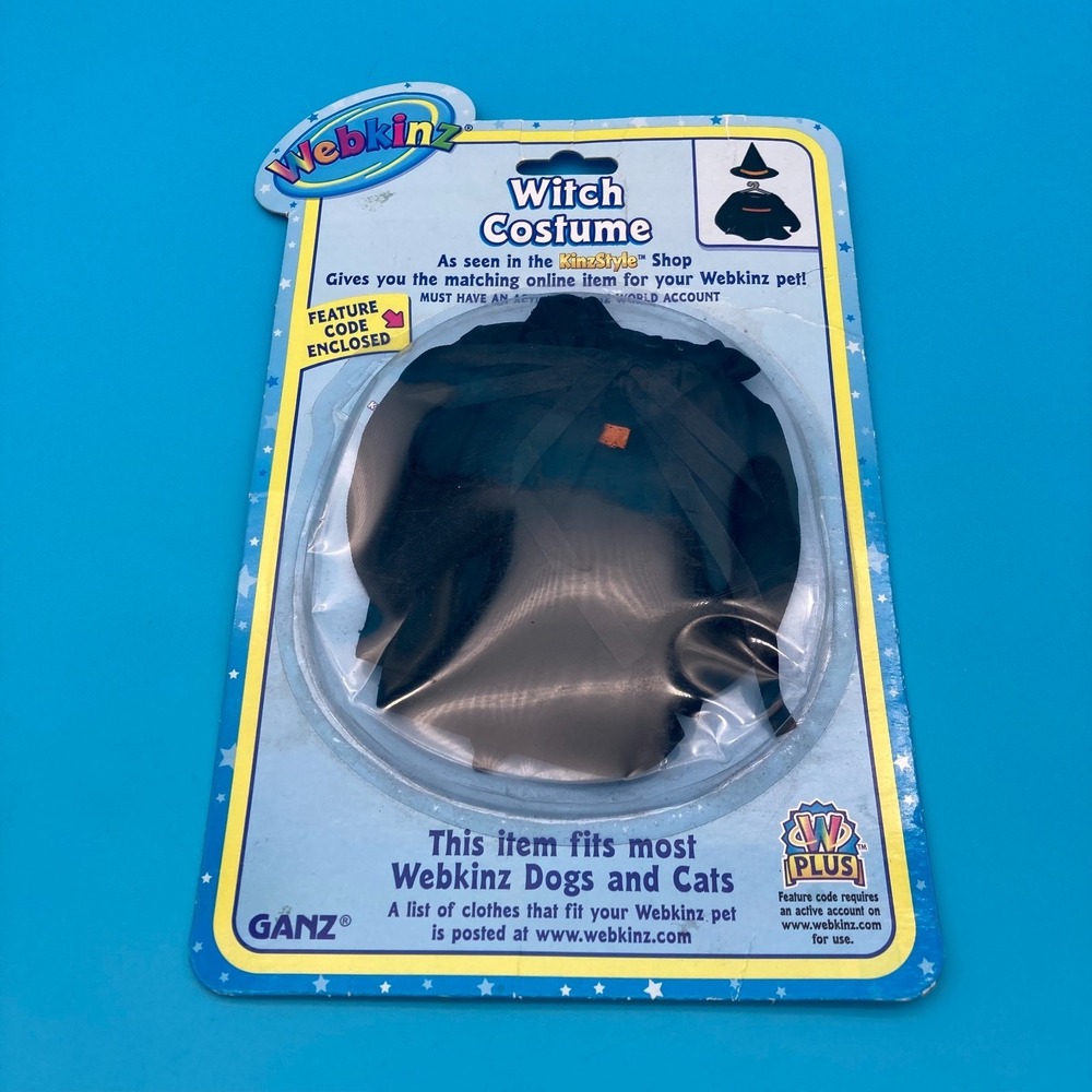 Webkinz KinzStyle Witch Costume WE000087 New Sealed with Unused Code Y2K